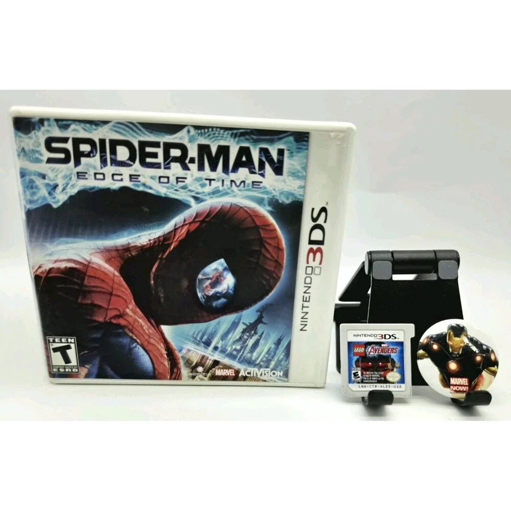 LEGO Marvel's Avengers Nintendo 3DS Cartridge w/ Iron Man Pin & Spiderman Case